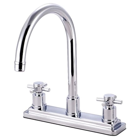 Kingston Brass KS8791DXLS Concord Centerset Kitchen Faucet, Polished Chrome KS8791DXLS